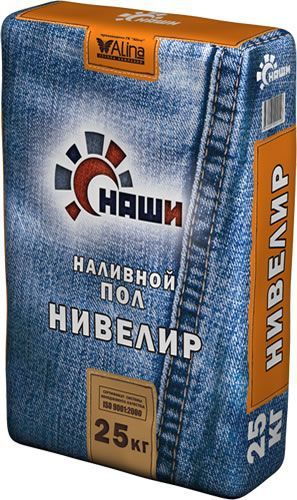 Наливной пол Наши НИВЕЛИР 25кг (цементный) Наливной пол Наши НИВЕЛИР 25кг (цементный)