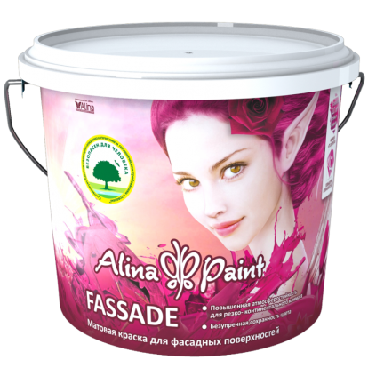 Краска матовая водоэмульсионная ALINA PAINT Fassade