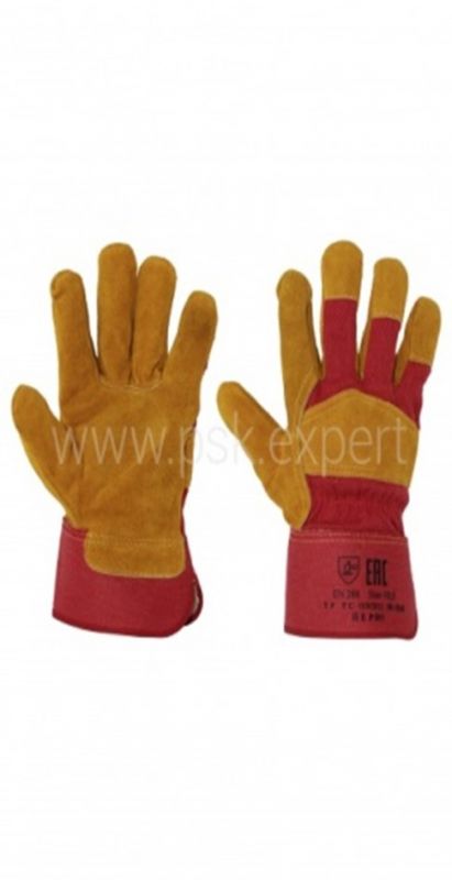 Перчатки из говяжьего кожевенного спилка