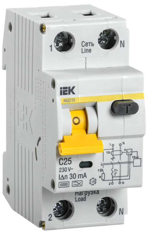 Автоматический выключатель IEK C25