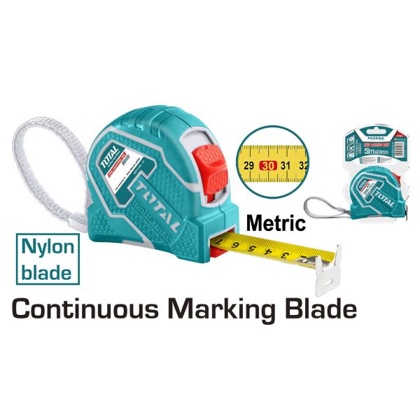 Рулетка 5м нейлоновое покрытие полотна