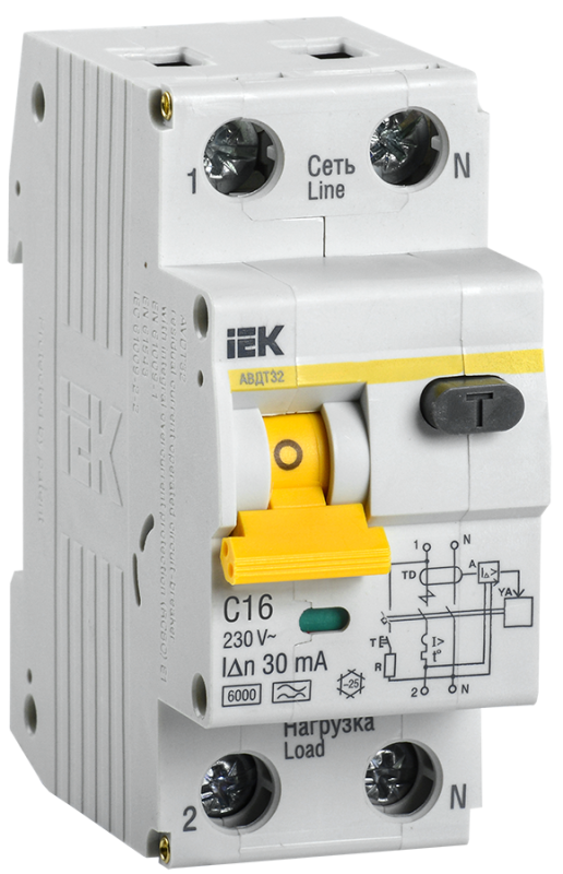 Автоматический выключатель IEK C16