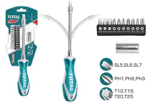 Отвертка Гибкая С Битами 12 Шт THT250FL1206